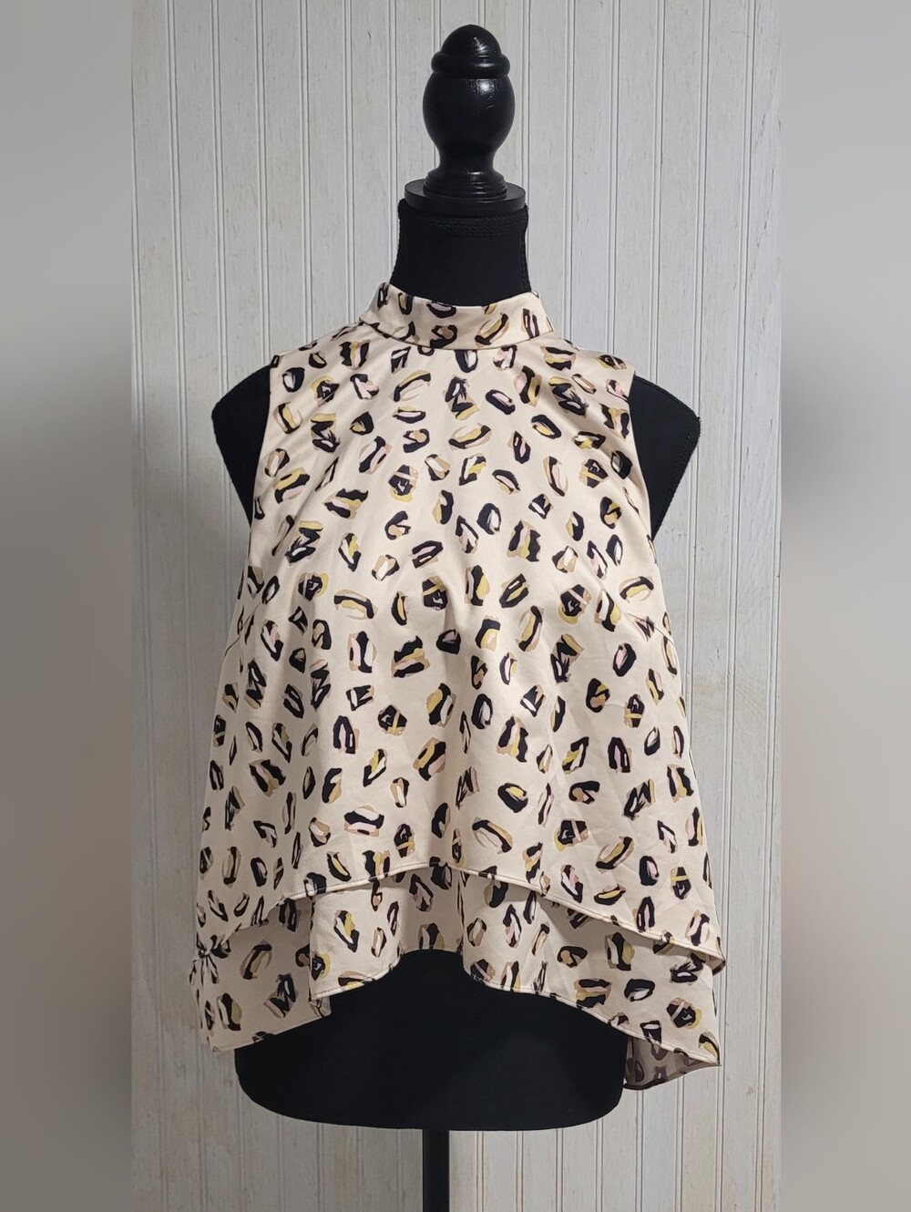 Hutch Anthropologie Lindsey Tiered High Neck Top Size M